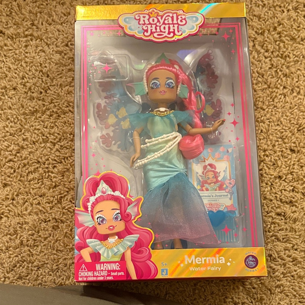 Mermia Water Fairy Doll - Blue and Pink